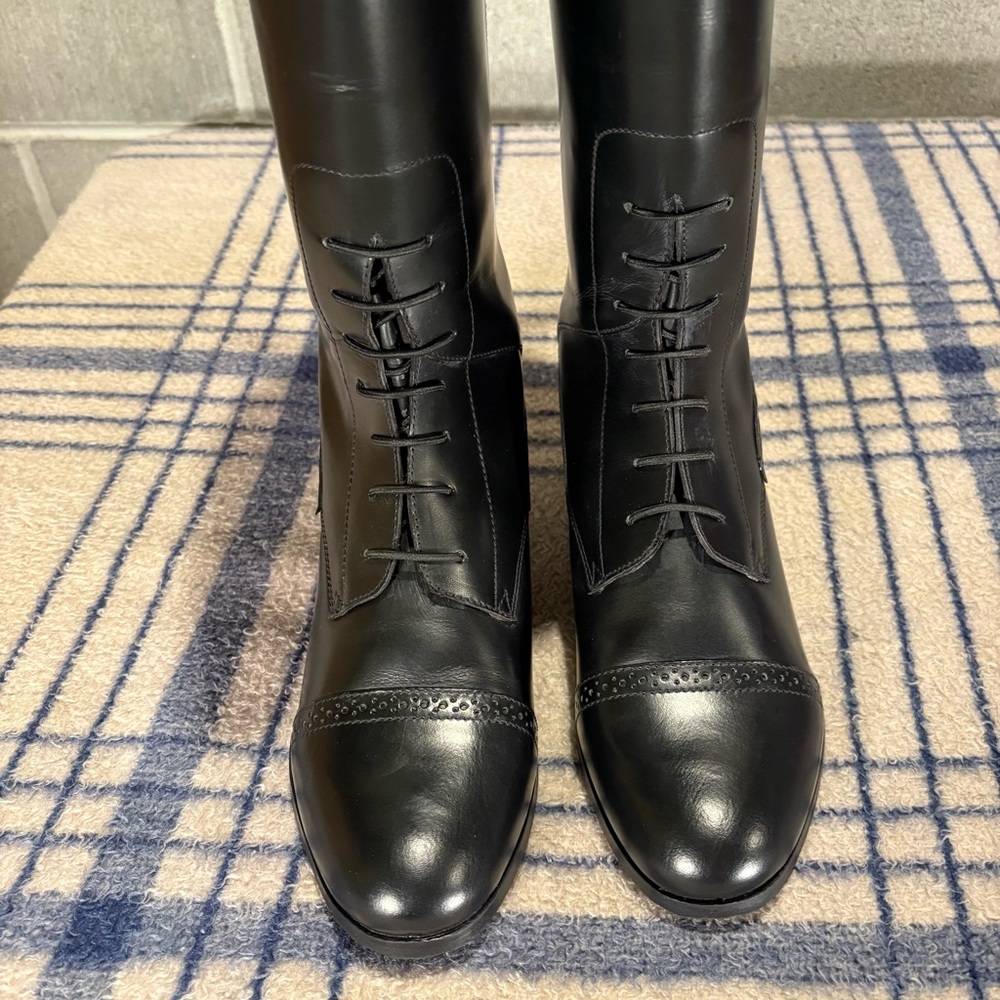 Ovation tall field boots.